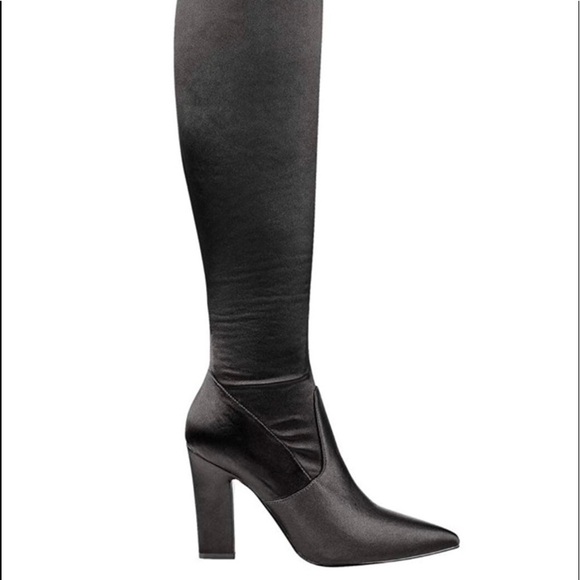 GUESS Black Angeley thighhigh boots, size 7.5 - Picture 1 of 7